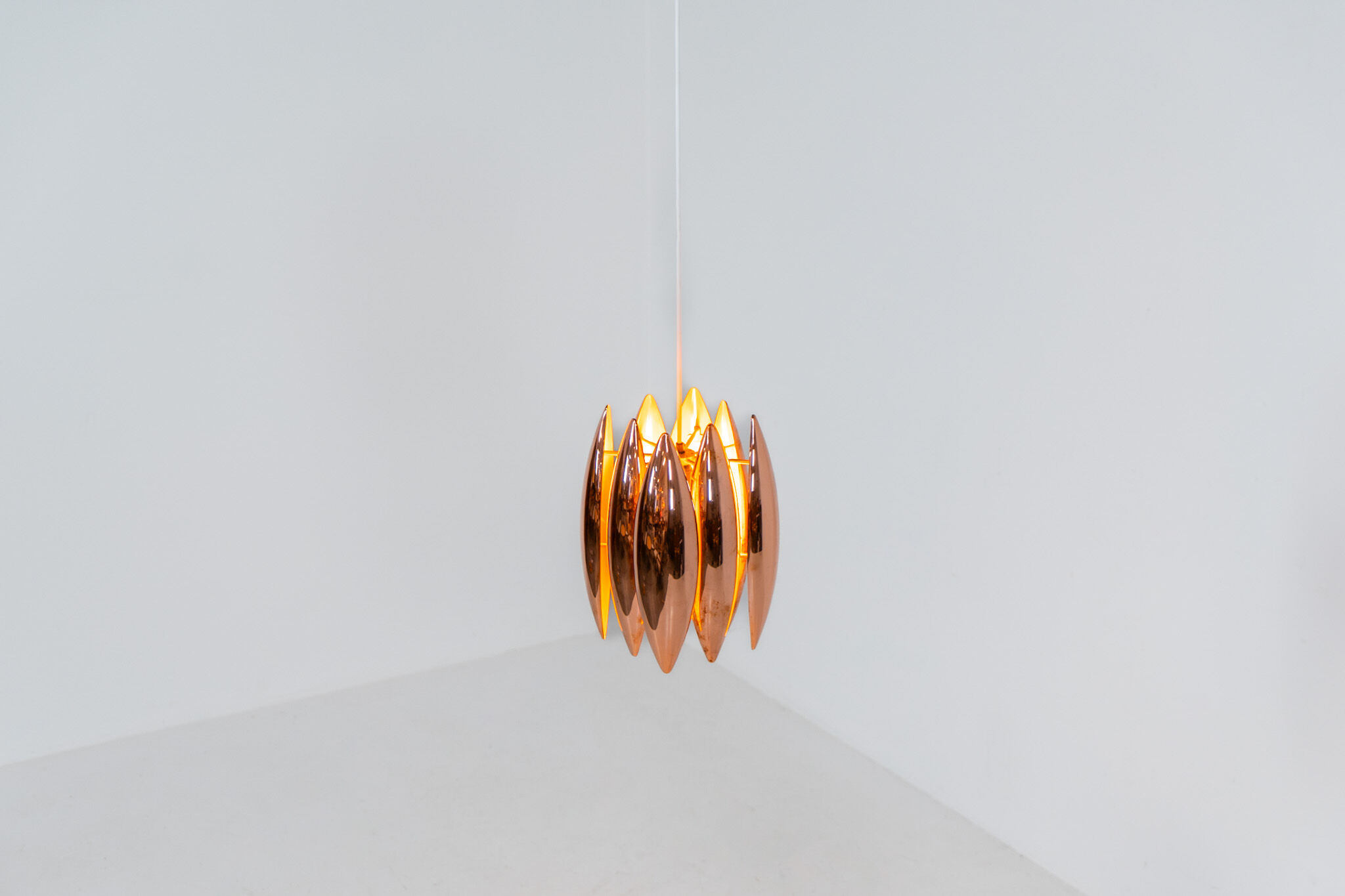 Copper “Kastor” pendant by Jo Hammerborg