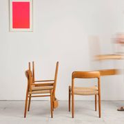Set of 4 chairs model 75 in oak, Niels O. Møller, Denmark, 1950s
