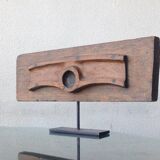 Art Deco Sculpture 1930 Abstract Wood Horizontal