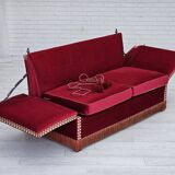 1970s, Danish "Spanish" sofa, original condition, furniture velour.