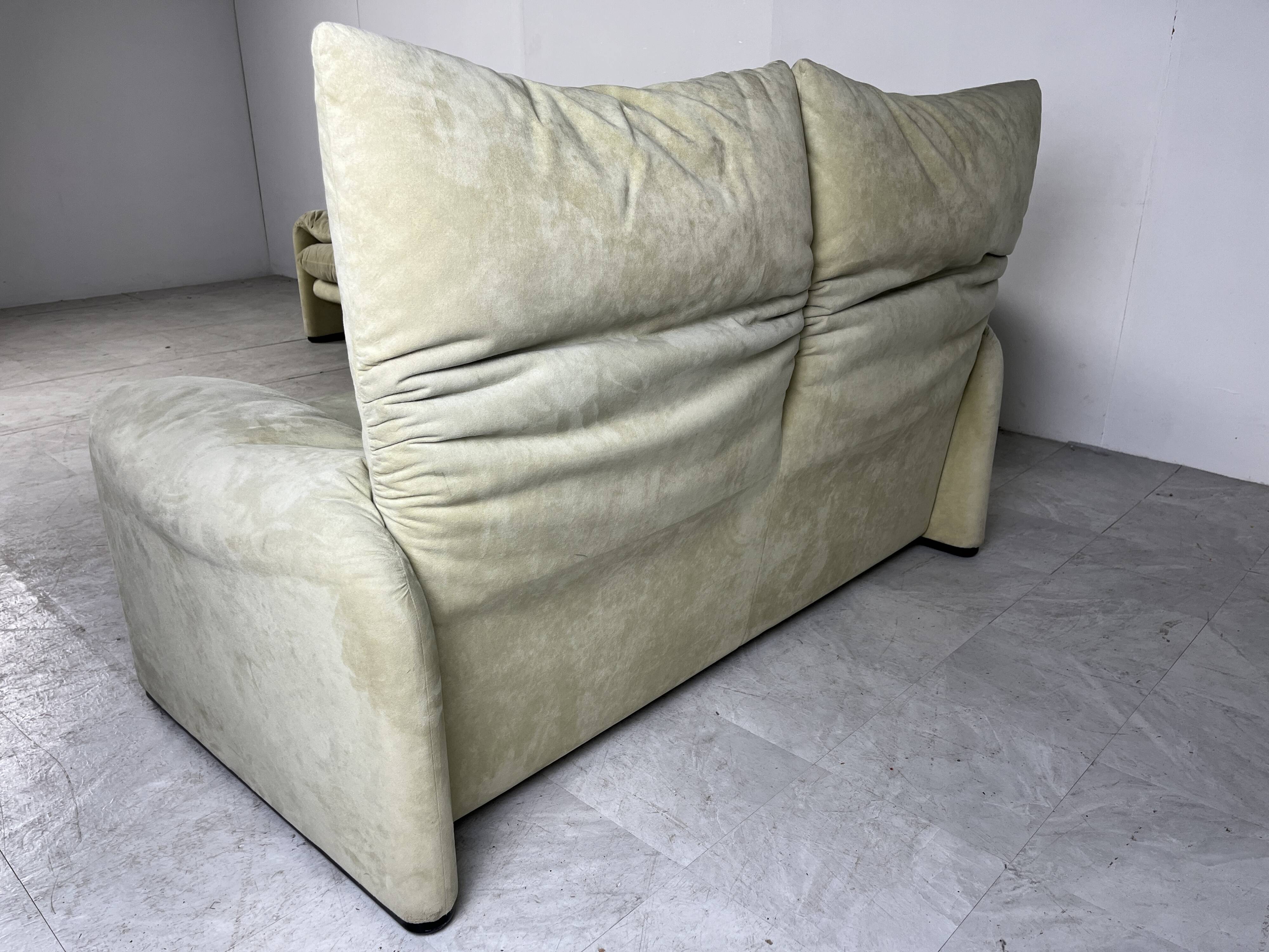 Maralunga sofa set by Vico Magistretti for Cassina