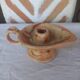 Bougeoir vintage forme lampe Aladin stylisé