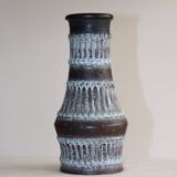Glazed earthenware vase