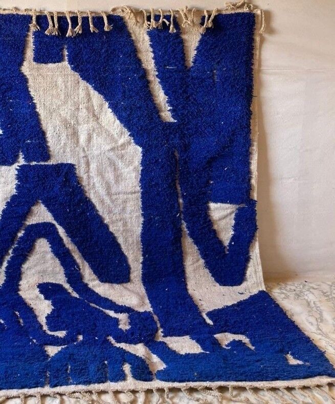 New Berber rug never used.