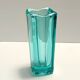 Postmodern Thick Teal Blown Glass Vase #472 by Jiri Zejmon, Czech Republic