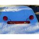 Vintage red metal pendant light