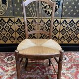 Suite de 6 chaises paillées provençales