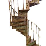 Spiral staircase in cast iron XXth