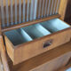 Vintage dutch teak buffet with showcase 1960