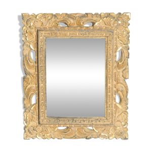 Miroir décoratif doré - cadre