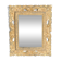 Decorative gold mirror mid-century in a wooden frame, Italy, 1960s.