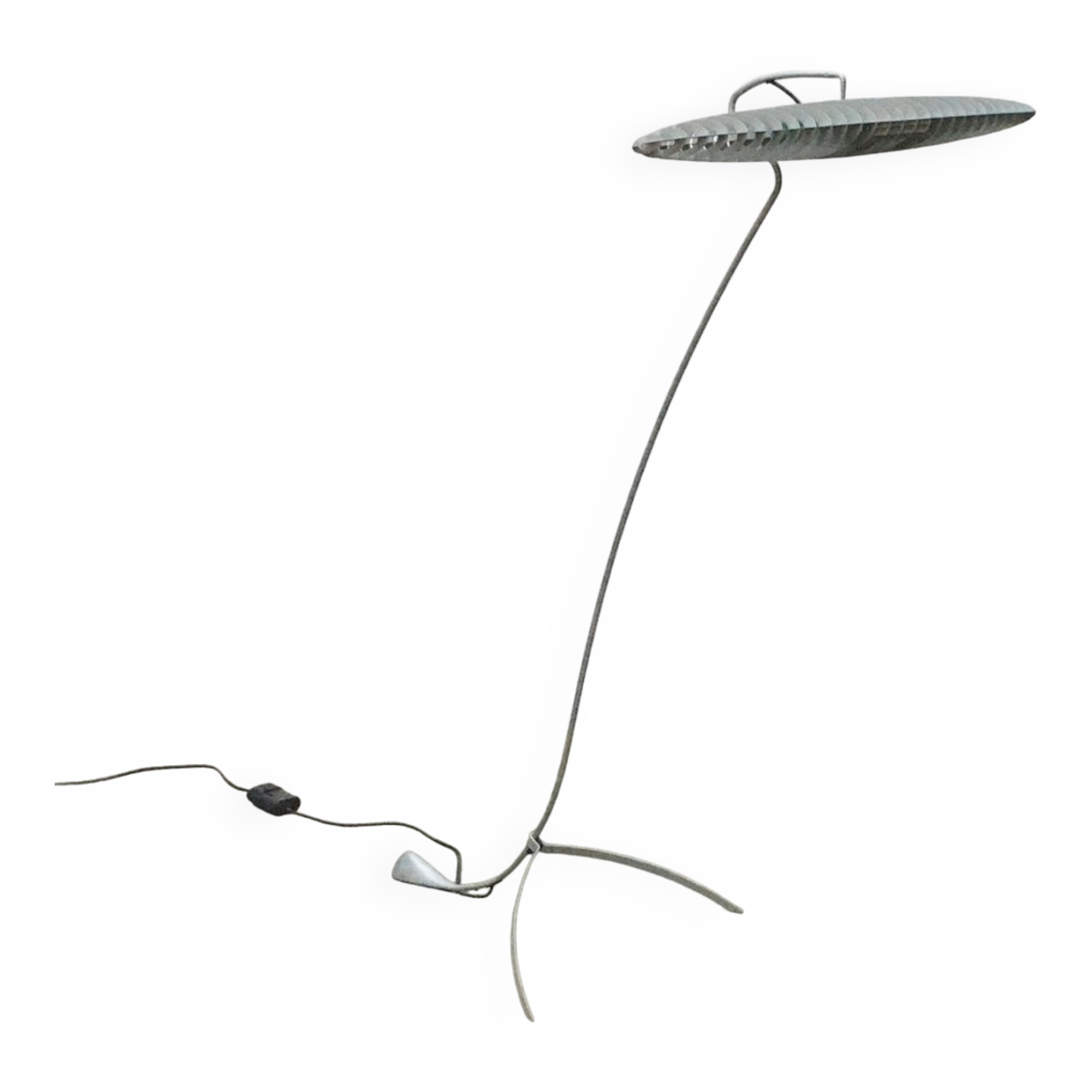 Titania Terra floor lamp, postmodern Italian design by Alberto Meda and Paolo Rizzatto for Luceplan.