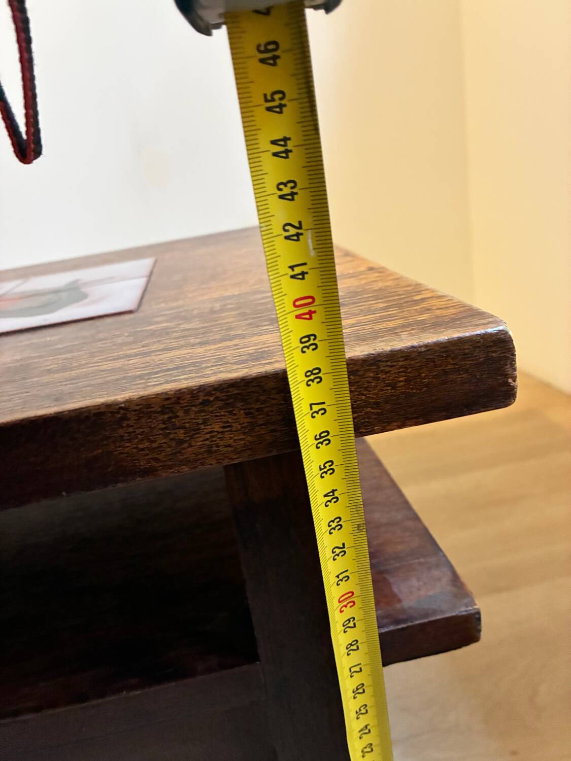 Coffee table in wood and ceramic tiles, Vallauris style