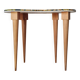 Tapered leg console table - bean-shaped canvas top