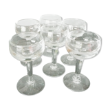 Set of 6 old glasses