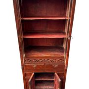 Joli cabinet vitrine indochinois deux corps. Milieu XXe siècle