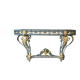 Wrought iron console in Louis XV style, 19th century.