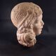 bust statuette sculpture terracotta style art deco 1930 little girl