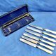 6 antique dessert cheese knives from the 19th century
