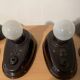 Pair of Bauhaus style Bakelite lamps/wall lights