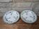 Set of 2 small ironstone plates Saint Amand and Hamage Modern Style model