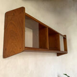 Bookcase vintage pyramidal wall shelf