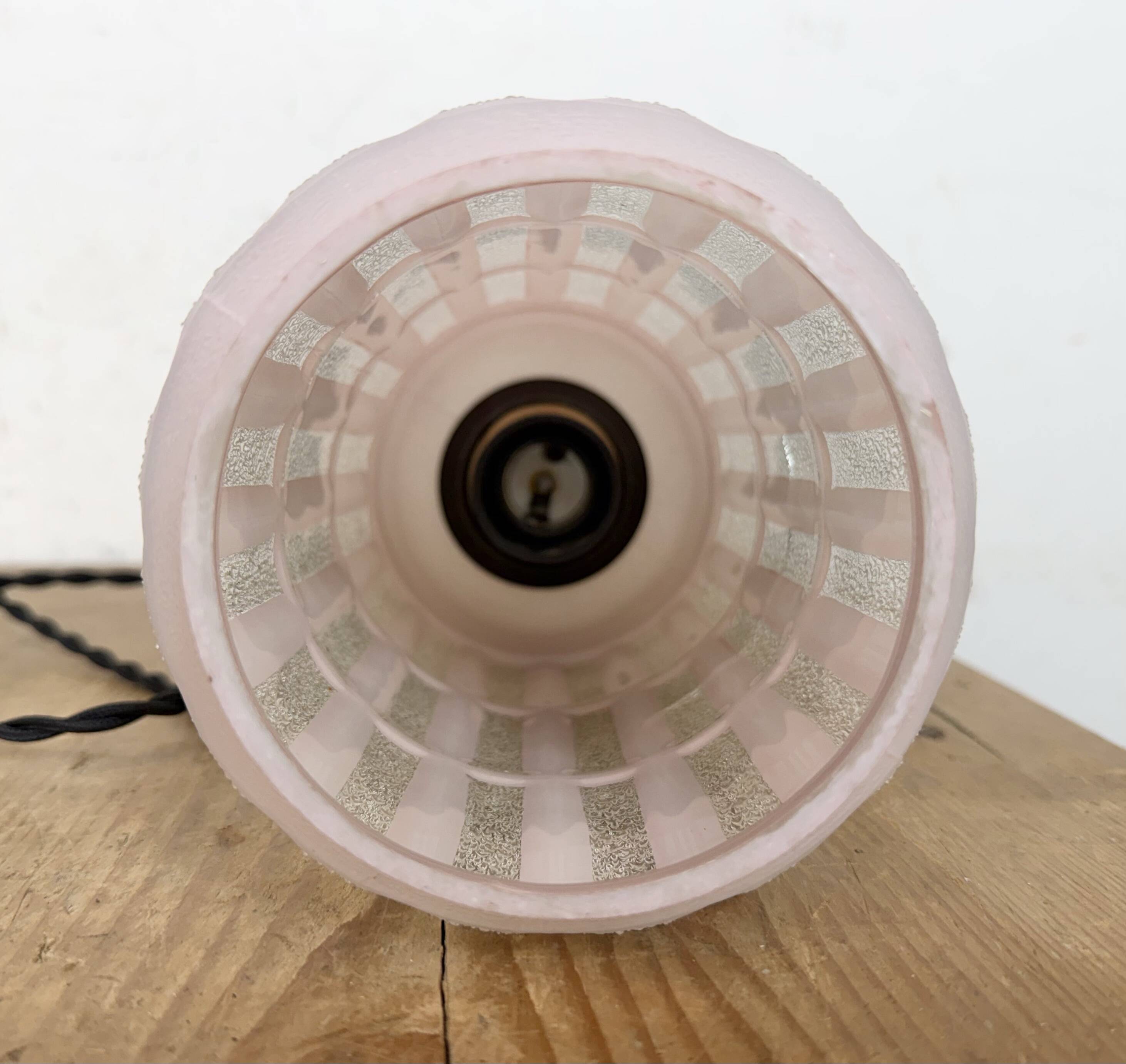 Vintage Glass Ceiling Light, 1970s