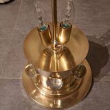 Murano glass and gilded brass lamp