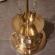 Murano lamp in glass and gilded brass