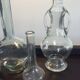 Set 5 vintage glass vases