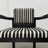 Set of German armchairs model D51 Fagus with Bauhaus patterned cushion by Walter Gropius for Tecta.