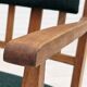 Fauteuil à bascule danois à dossier haut rembourré, laine de meuble kvadrat, années 1950-60,