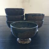 Set of 6 bowls in stoneware