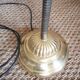 Large art deo brass shell lamp 90 cm