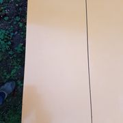 Table orange formica, 2 extensions