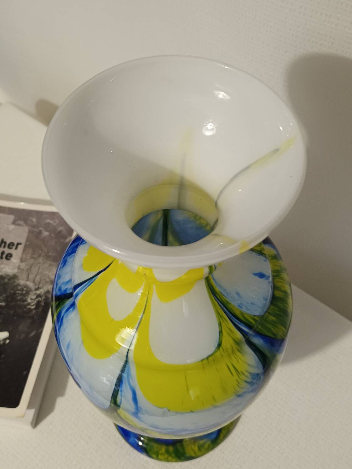 Murano glass vase Carlo Moretti vintage