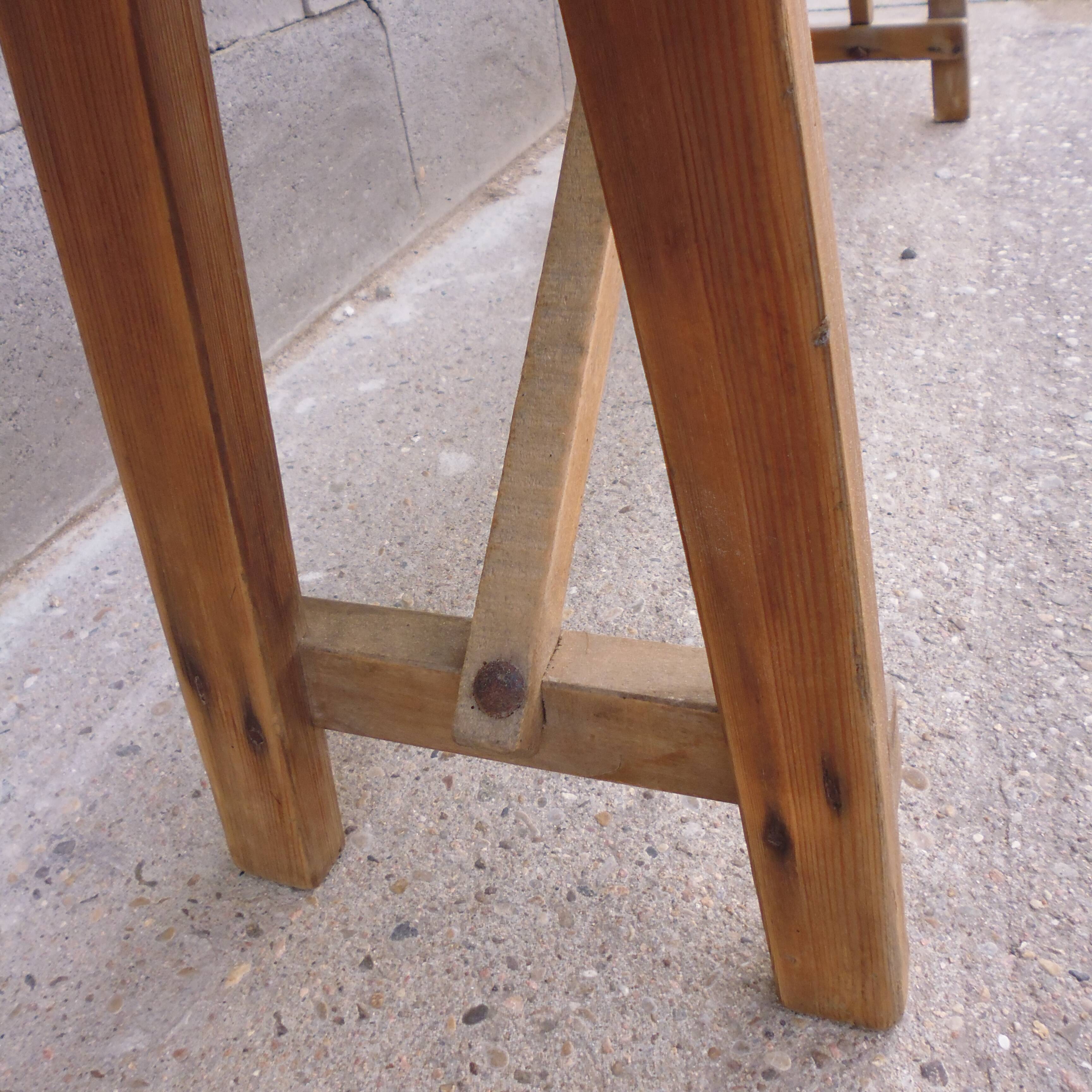 Old solid wood farm bench 200 cm