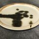 Small vintage plate from the La Colombe pottery, Vallauris artistic effect stoneware