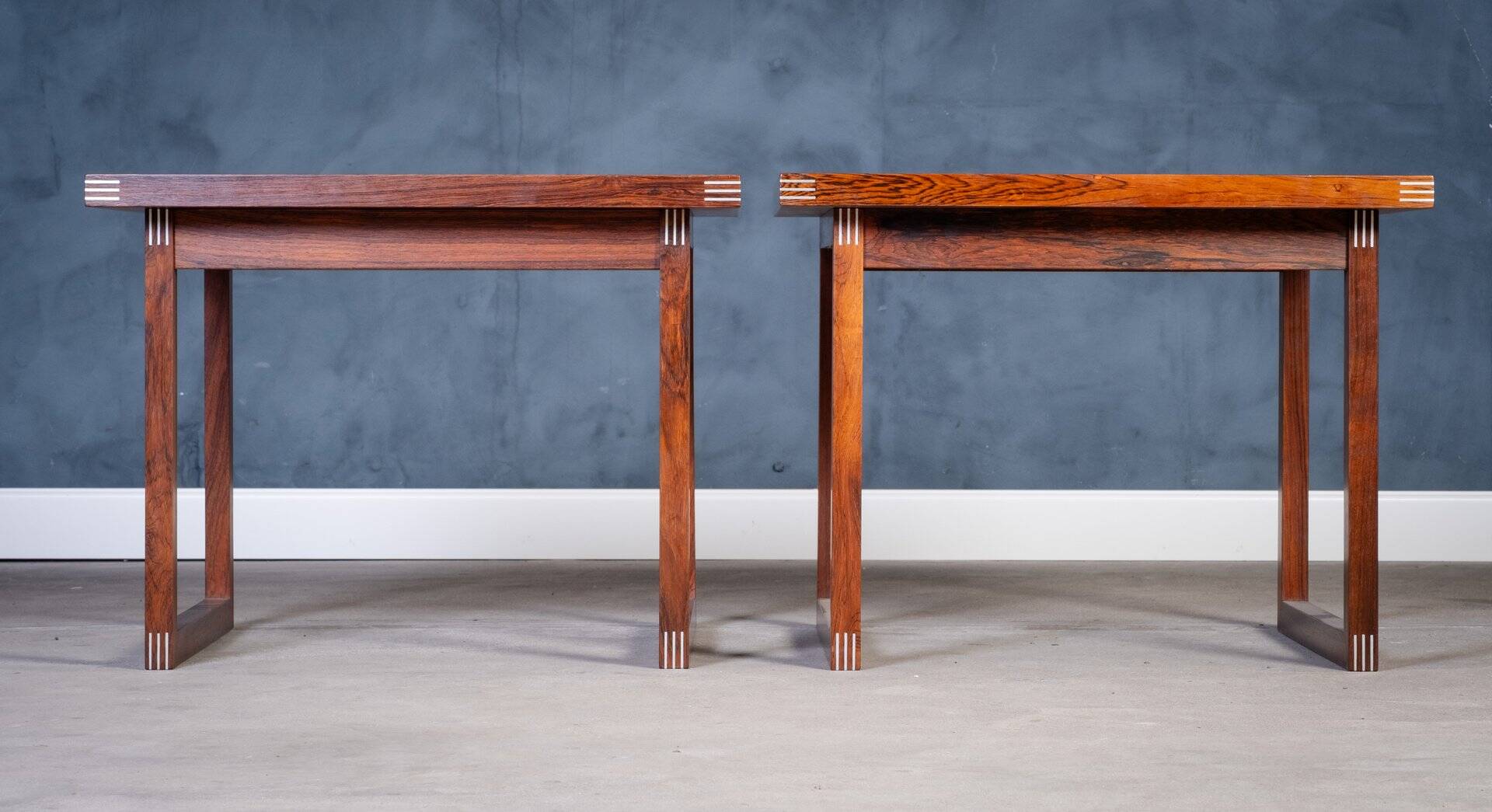 Side Tables in Rosewood by Rud Thygesen for Heltborg Møbelfabrik, 1960s, Set of 2