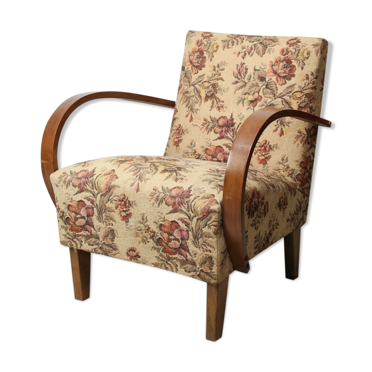 Mid-century Bentwood Jindrich Halabala Armchair, 1950s