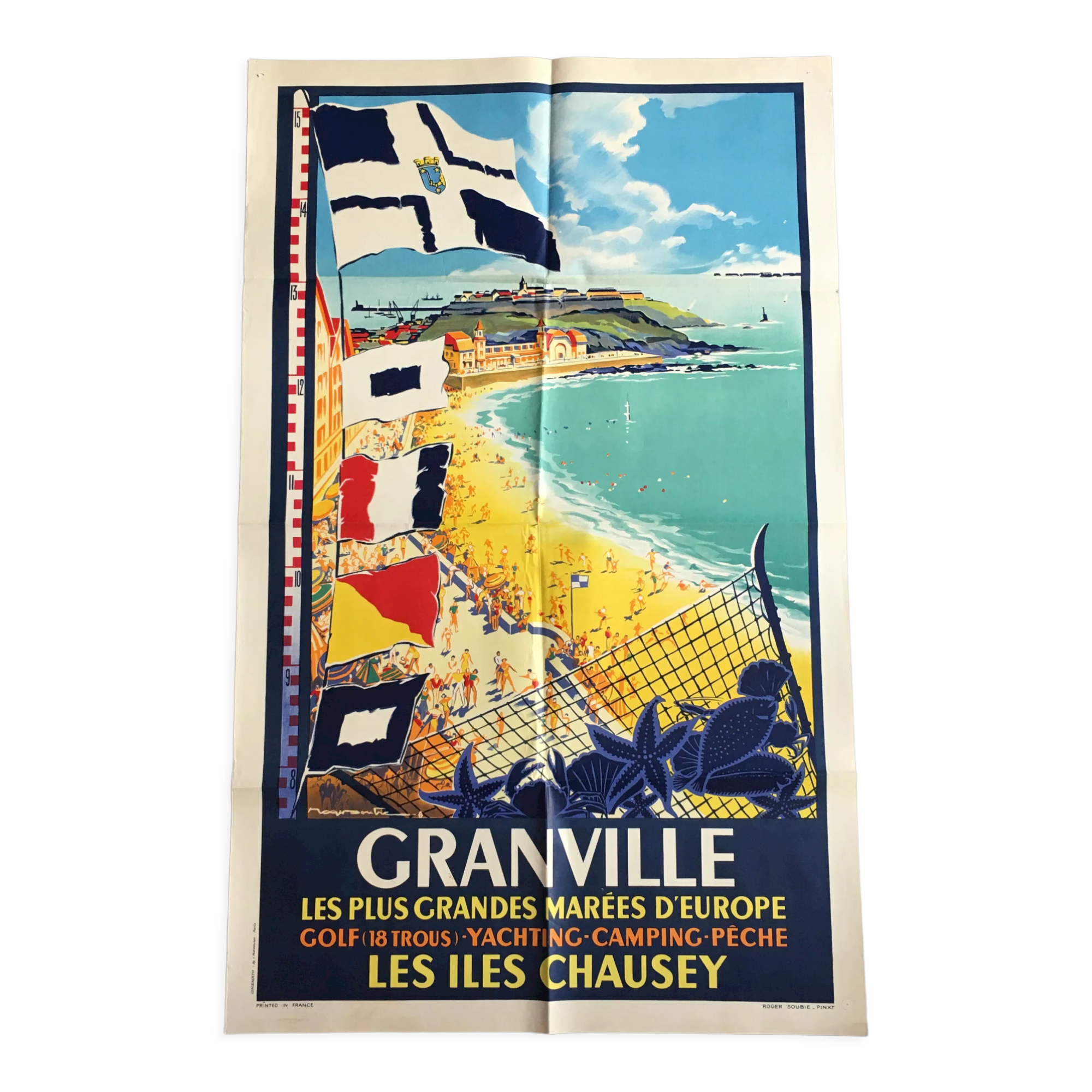Affiche Granville Les îles Chausey Normandie