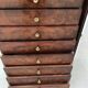 19th century mahogany and veneer cardboard or notary cabinet