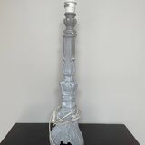 Shabby chic grey table lamp