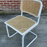 Set of 4 Cesca b32 model chairs in white