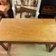 Oak table forming garden