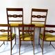 Chaises, série de 6 chaises Paolo Buffa par Mario Quarti