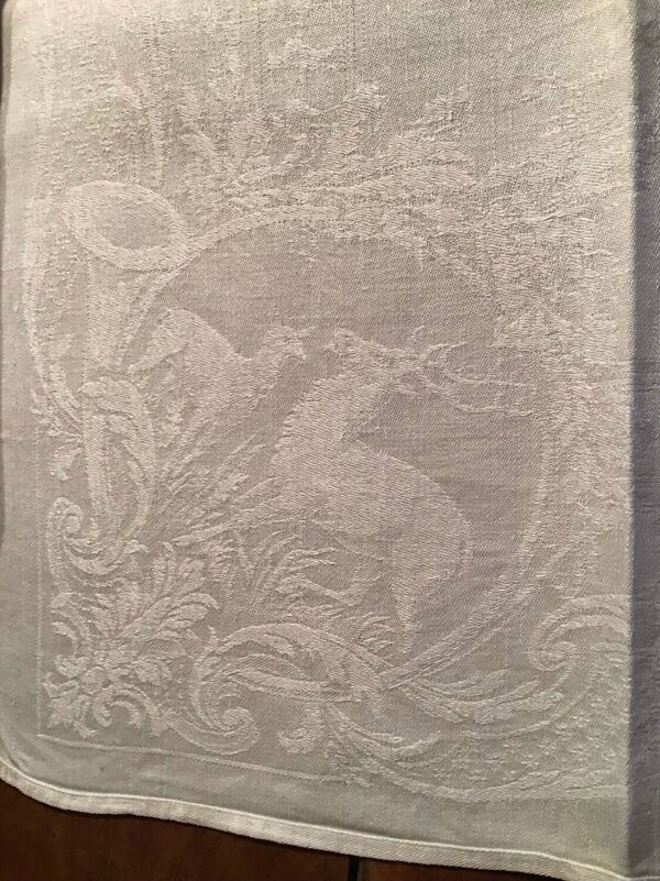 Set de 6 serviettes de chasse 19eme marquées « PB »