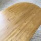 Brutalist pine oval table