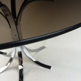 Smoked glass coffee table - Ø90cm