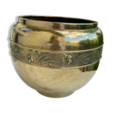 Brass pot cover early twentieth century